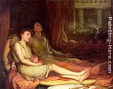 The Death of Demosthenes Paintings - Sleep and His Half Brother Death by John William Waterhouse